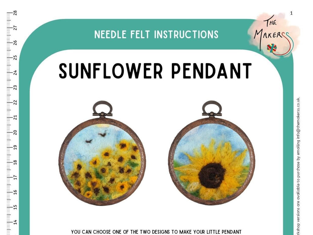 Sunflower Pendant Instructions PDF - The Makerss