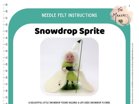 Snowdrop Fairy Instructions PDF - The Makerss