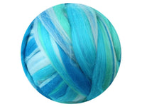 Turquoise Blue Tones Australian Merino Tops - The Makerss