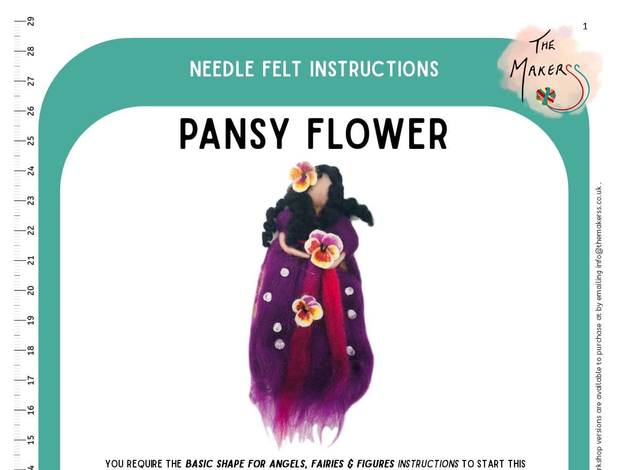 Pansy Flower Fairy Instructions PDF - The Makerss