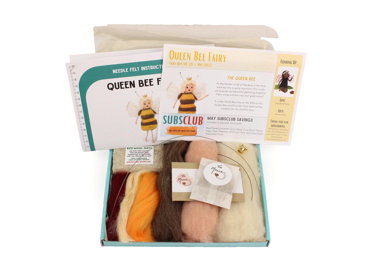 Queen Bee Fairy Needle Felt Kit - The Makerss