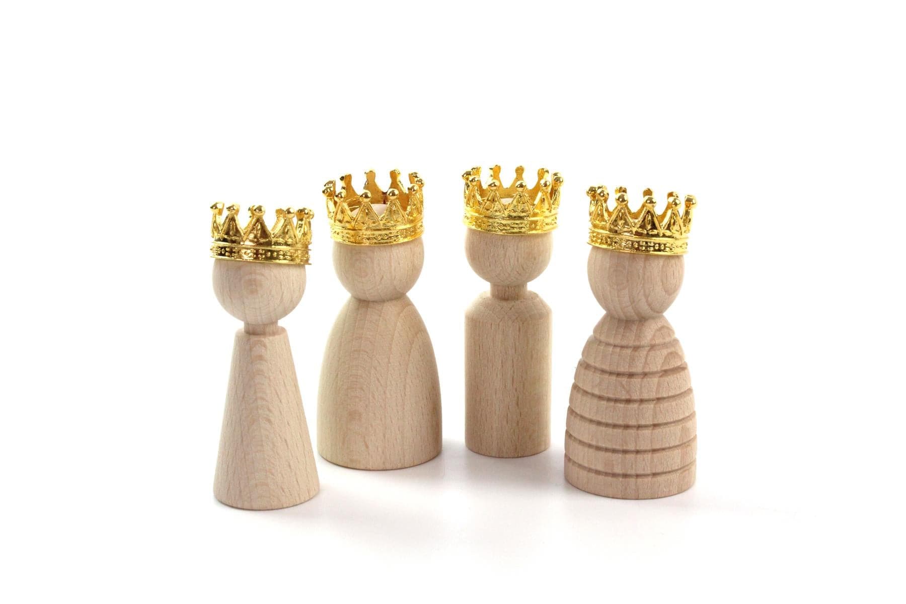 3x Large Gold Crowns - The Makerss