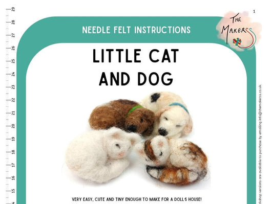 Little Cat and Dog Instructions PDF - The Makerss