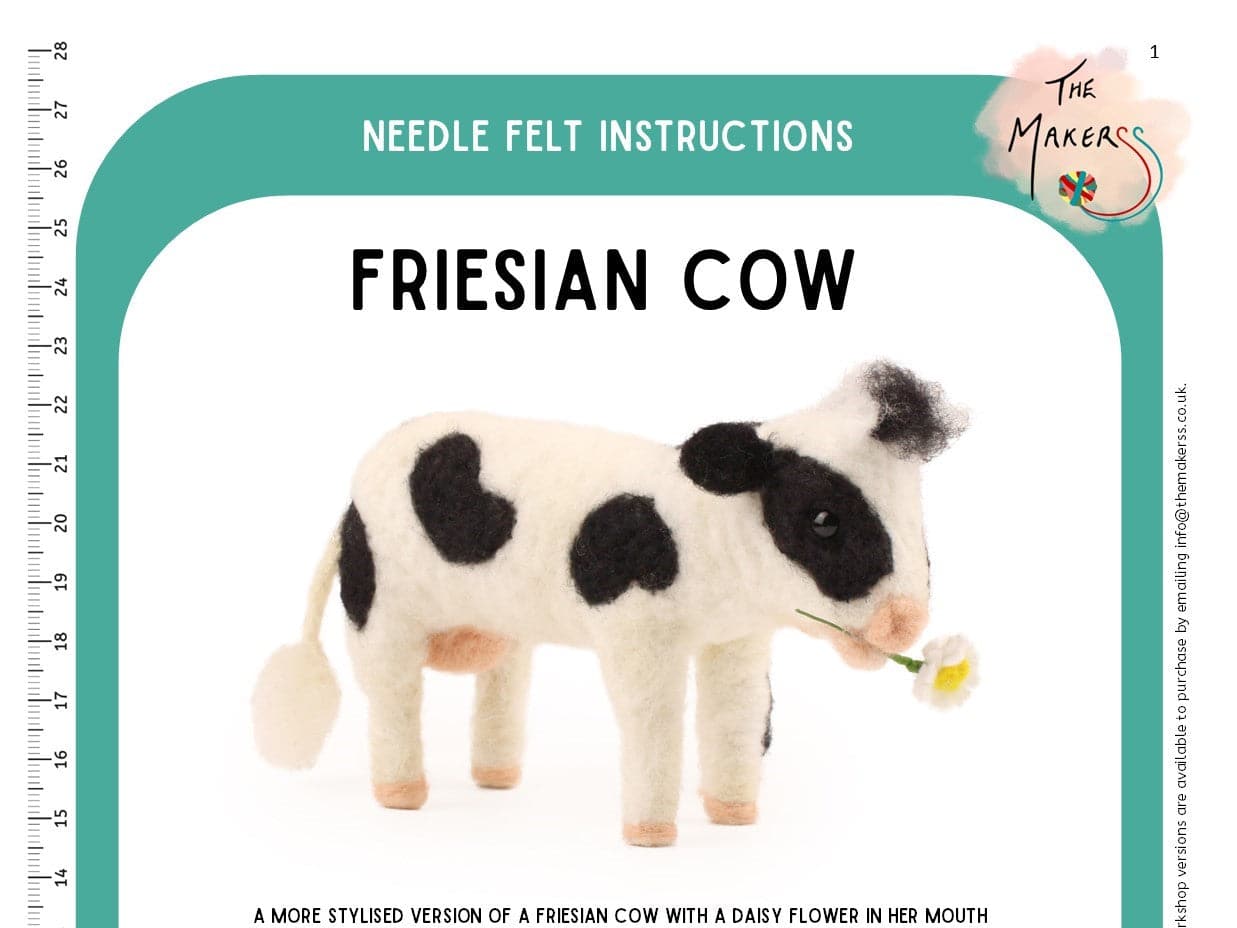 Friesian Cow Instruction PDF - The Makerss