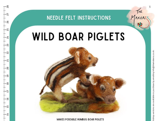 Wild Boar Piglets Instructions PDF - The Makerss