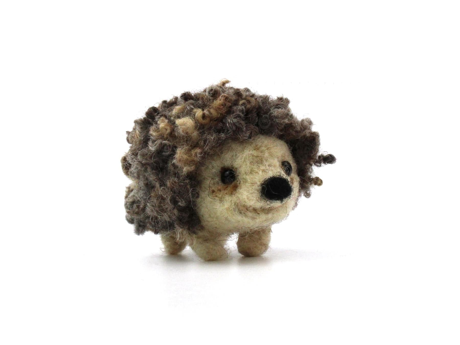 Curly Hedgehog Small Needle Felt Kit - The Makerss