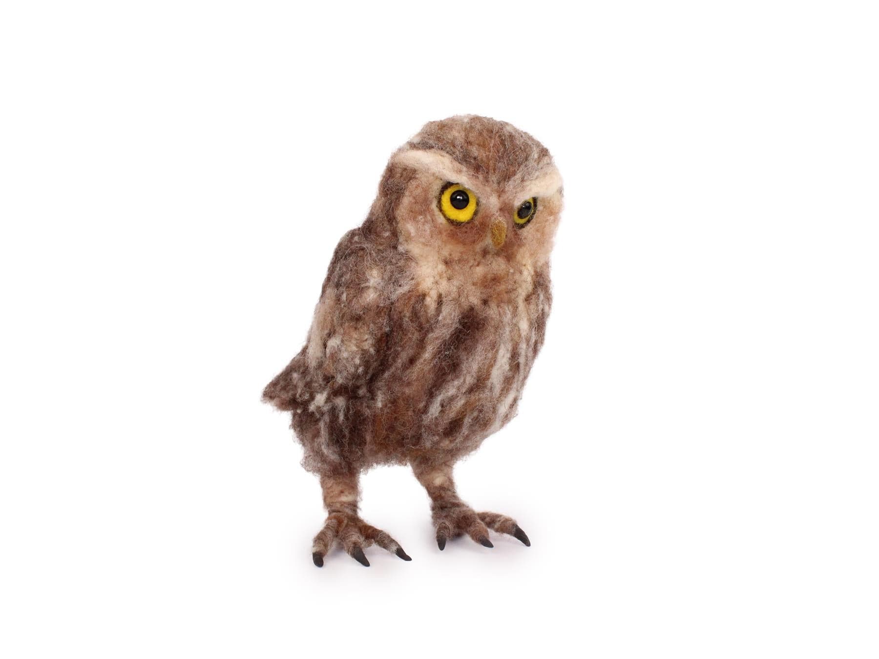 Little Owl Needle Felt Pack (Life Size) - with or without tools - The Makerss