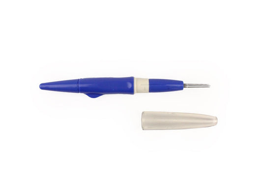 Unbranded Blue Needle Felting Pen- with felting needles - The Makerss