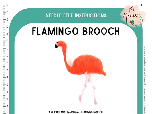 Flamingo Brooch Instructions PDF - The Makerss