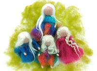 Ramie - white natural silk-like plant fibre wool tops, various weights - The Makerss