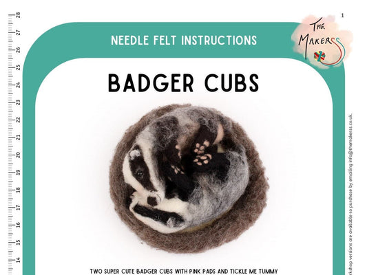 Badger Cubs Instructions PDF - The Makerss