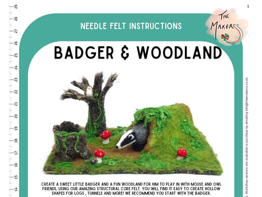 Badger & Woodland Instructions PDF - The Makerss