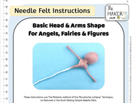 Basic Head & Arms Shape Instructions PDF (for Angels, Fairies & Figures) - The Makerss