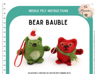 Bear Bauble Instructions PDF - The Makerss