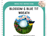 Blossom & Blue Tit Wreath Instructions PDF - The Makerss