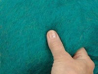 Blue-Green Shimmer - dyed NZ Merino carded wool batts with sparkly fibres - The Makerss