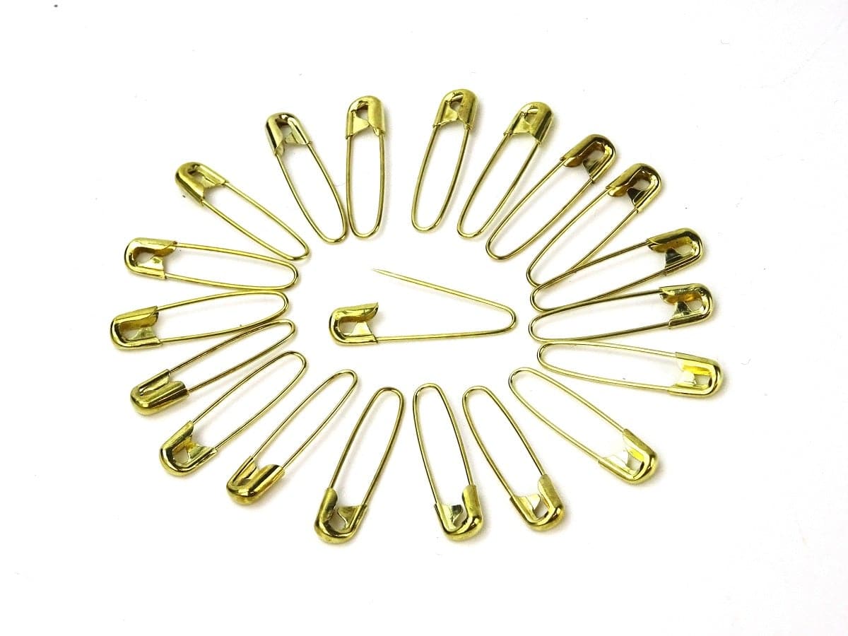 No-Sew Brooch Backs Gold x 20 - The Makerss
