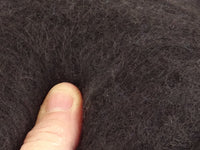 Brown Black Mole - dyed New Zealand Merino carded wool batts - various weights - The Makerss