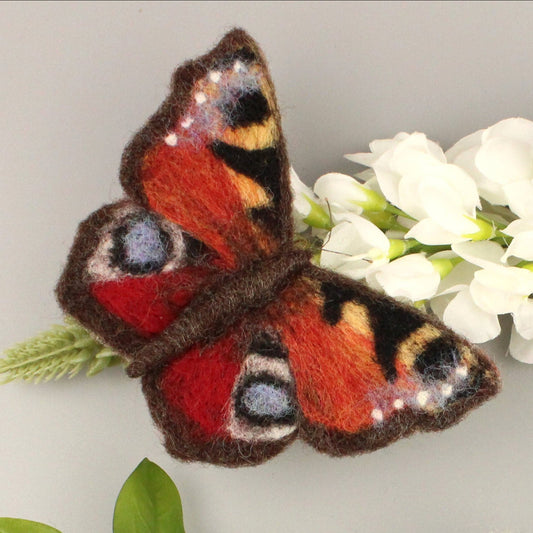 Peacock Butterfly Small Needle Felt Kit - The Makerss
