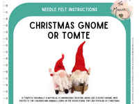 Christmas Gnome/Tomte Instructions PDF - The Makerss