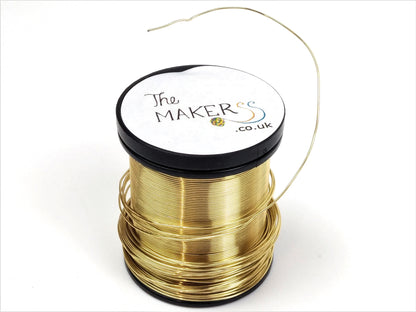 Thin Copper Wire 0.5 mm (24 gauge) - Gold - The Makerss