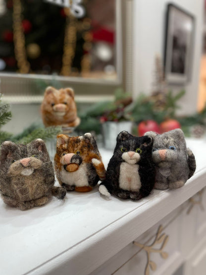 Craft Your Own Cat Needle Felt Kit - The Makerss