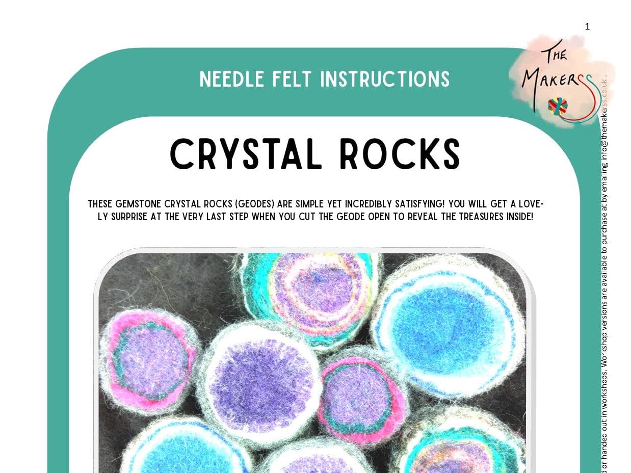 Crystal Rocks Instructions PDF - The Makerss