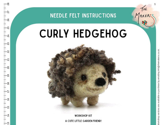 Curly Hedgehog Instructions PDF - The Makerss