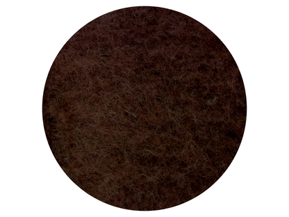 Dark Chocolate Brown dyed New Zealand wool batts - various weights - The Makerss