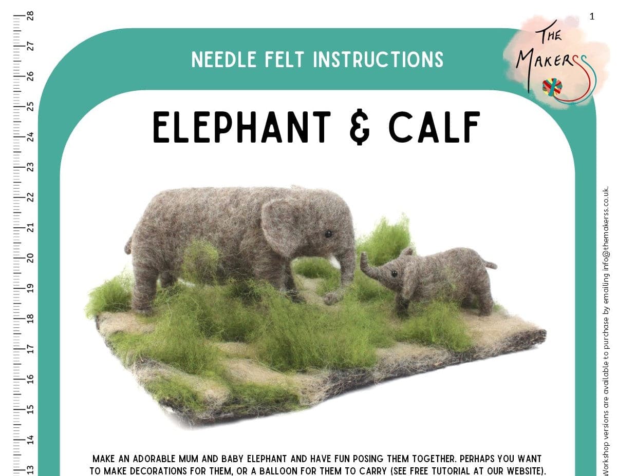 Elephant & Calf Instructions PDF - The Makerss