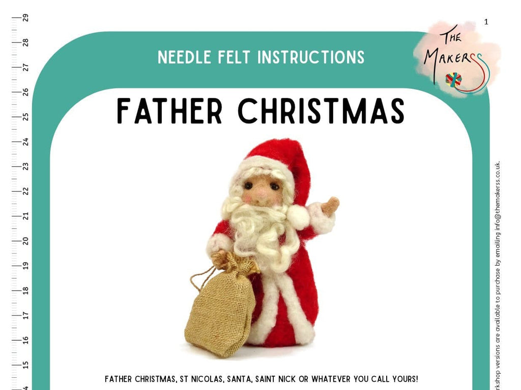Father Christmas With Sack Instructions PDF - The Makerss