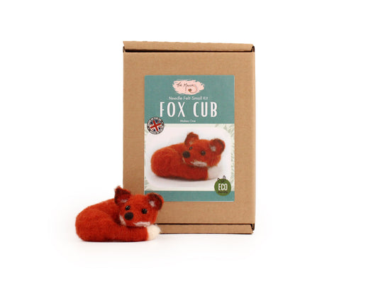 Fox Cub Small Needle Felt Kit - The Makerss