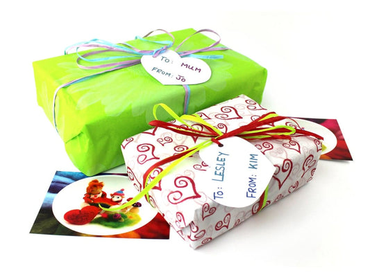 Gift Wrapping Service including Tag and personal message, wraps one item - The Makerss