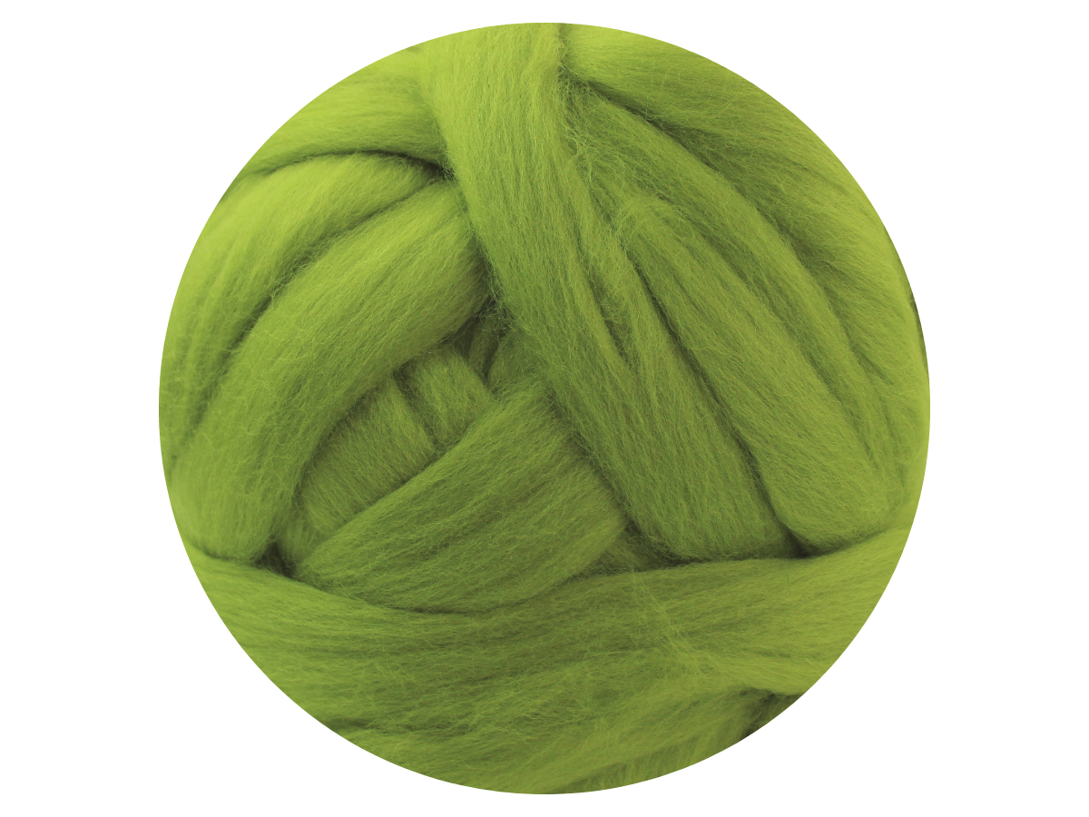 Green Tops - dyed South American Merino - various weights - The Makerss