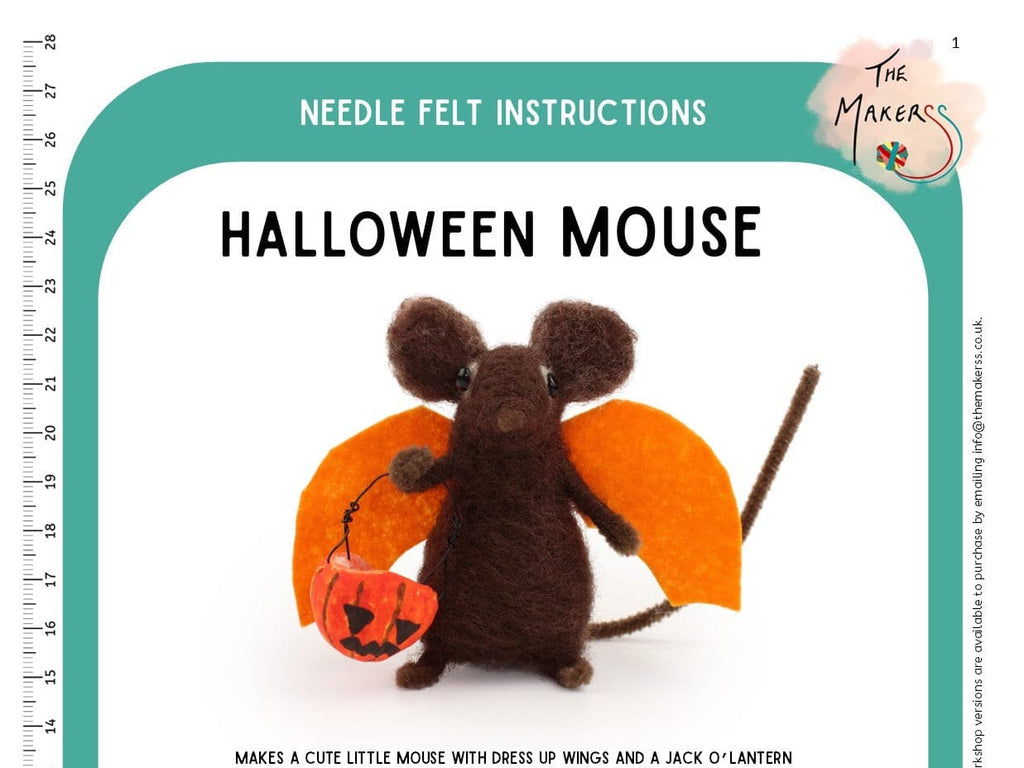 Halloween Mouse Instructions PDF - The Makerss