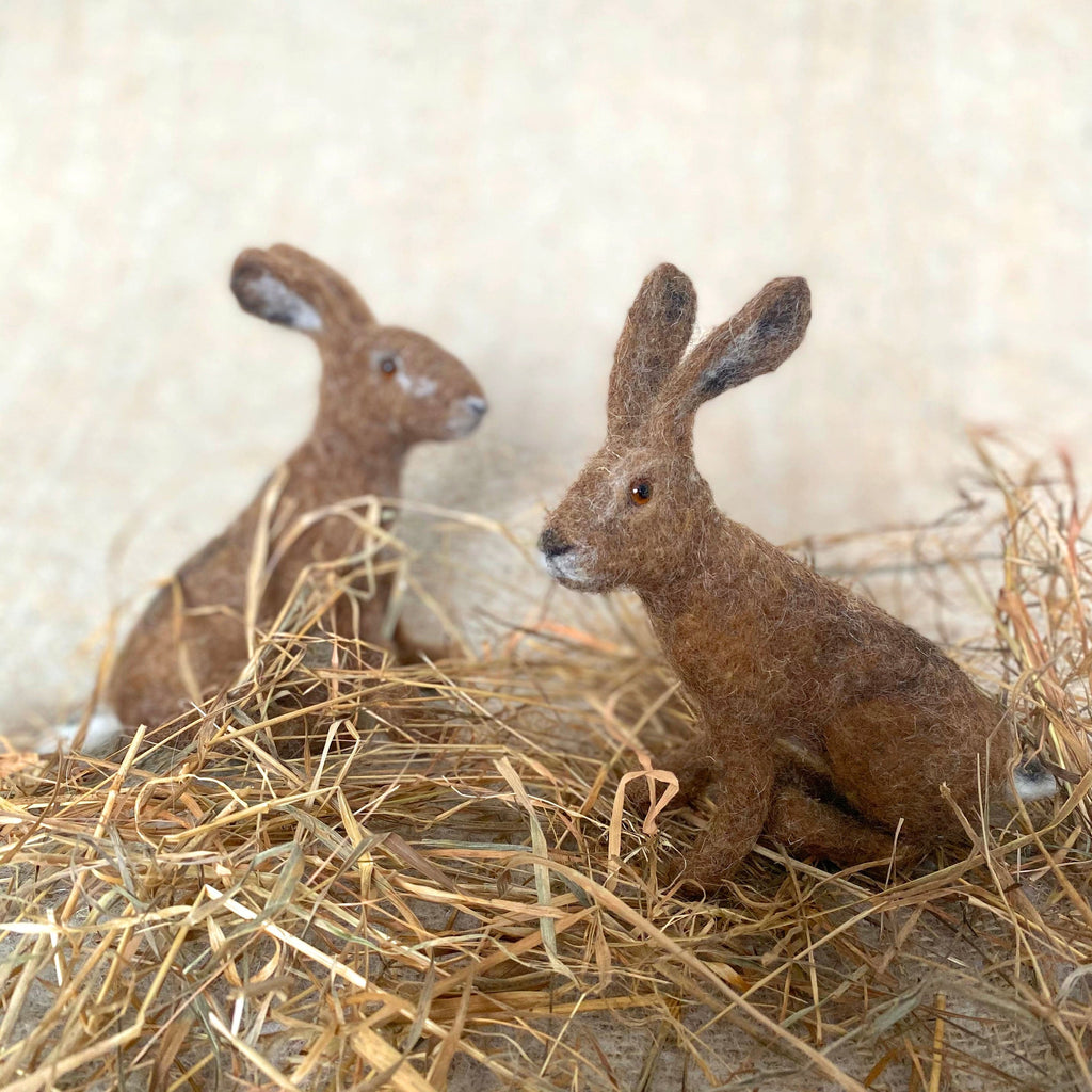 Light Brown Hare Needle Felt Kit Starter Kit 