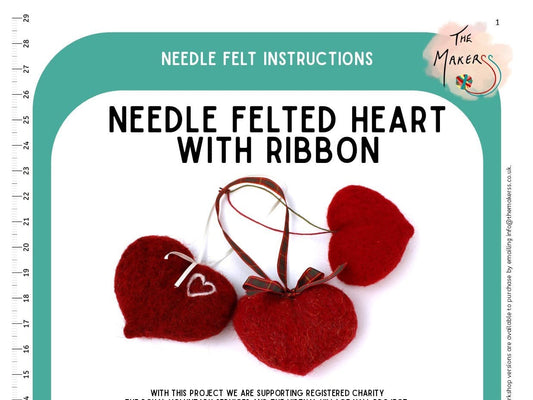 Heart With Ribbon Instructions PDF - The Makerss