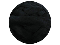 Jet Black Tops - dyed South American Merino - various weights - The Makerss