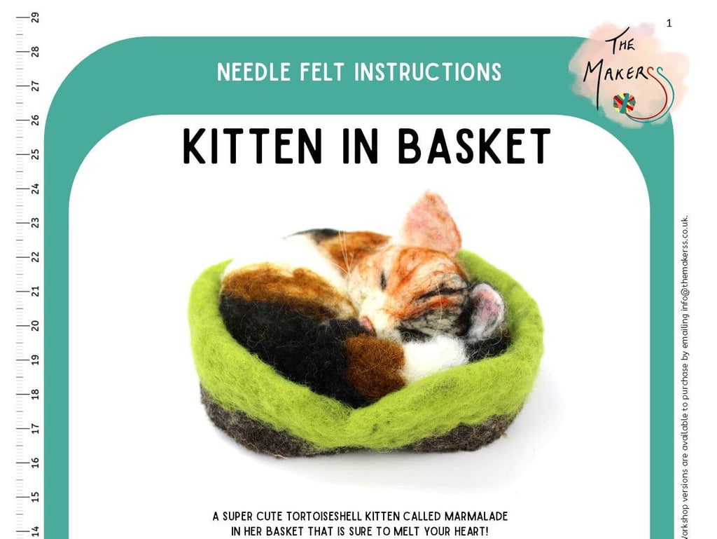 Kitten In A Basket Instructions PDF - The Makerss