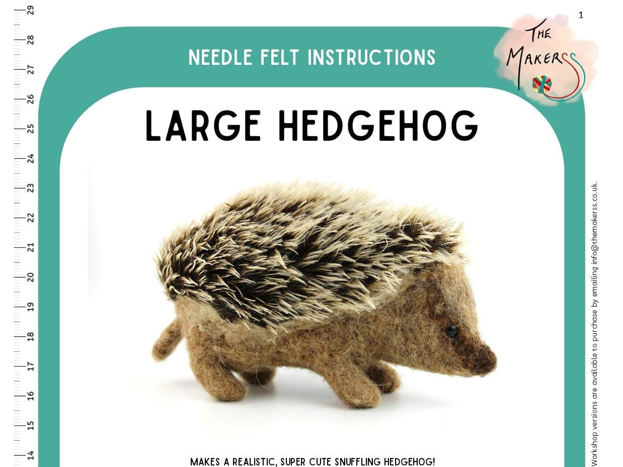 Large Hedgehog Instructions PDF - The Makerss