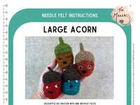 Large Acorn Instructions PDF - The Makerss