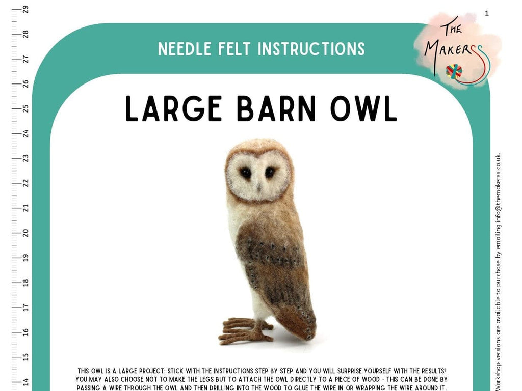 Large Barn Owl Instructions PDF - The Makerss