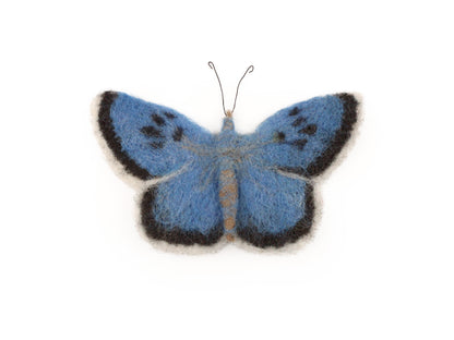 Large Blue Butterfly Small Needle Felt Kit - The Makerss