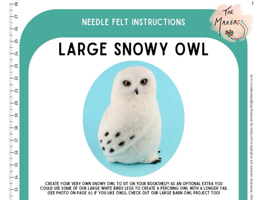 Large Snowy Owl Instructions PDF - The Makerss