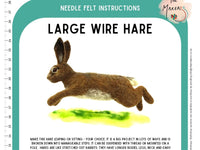 Large Hare Instructions PDF - The Makerss