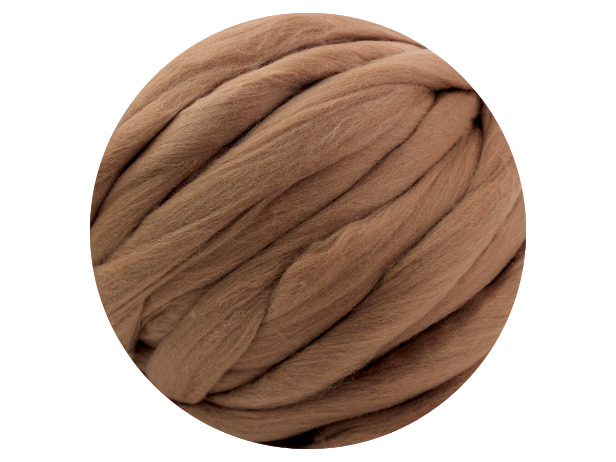 Brown Tops - dyed South American Merino - The Makerss