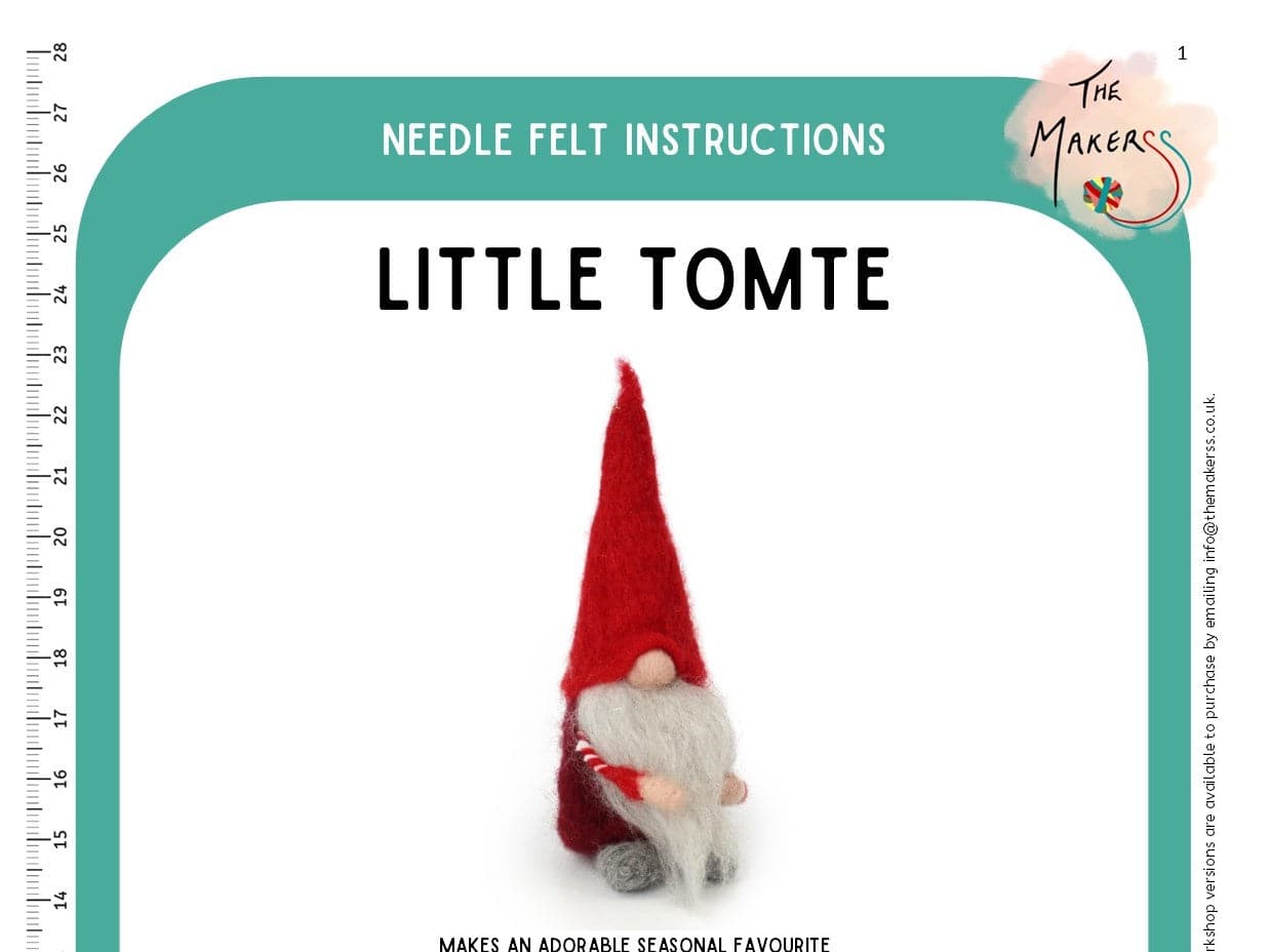 Candy Stripe Tomte Instructions PDF - The Makerss