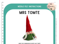 Mrs Tomte Instructions PDF - The Makerss