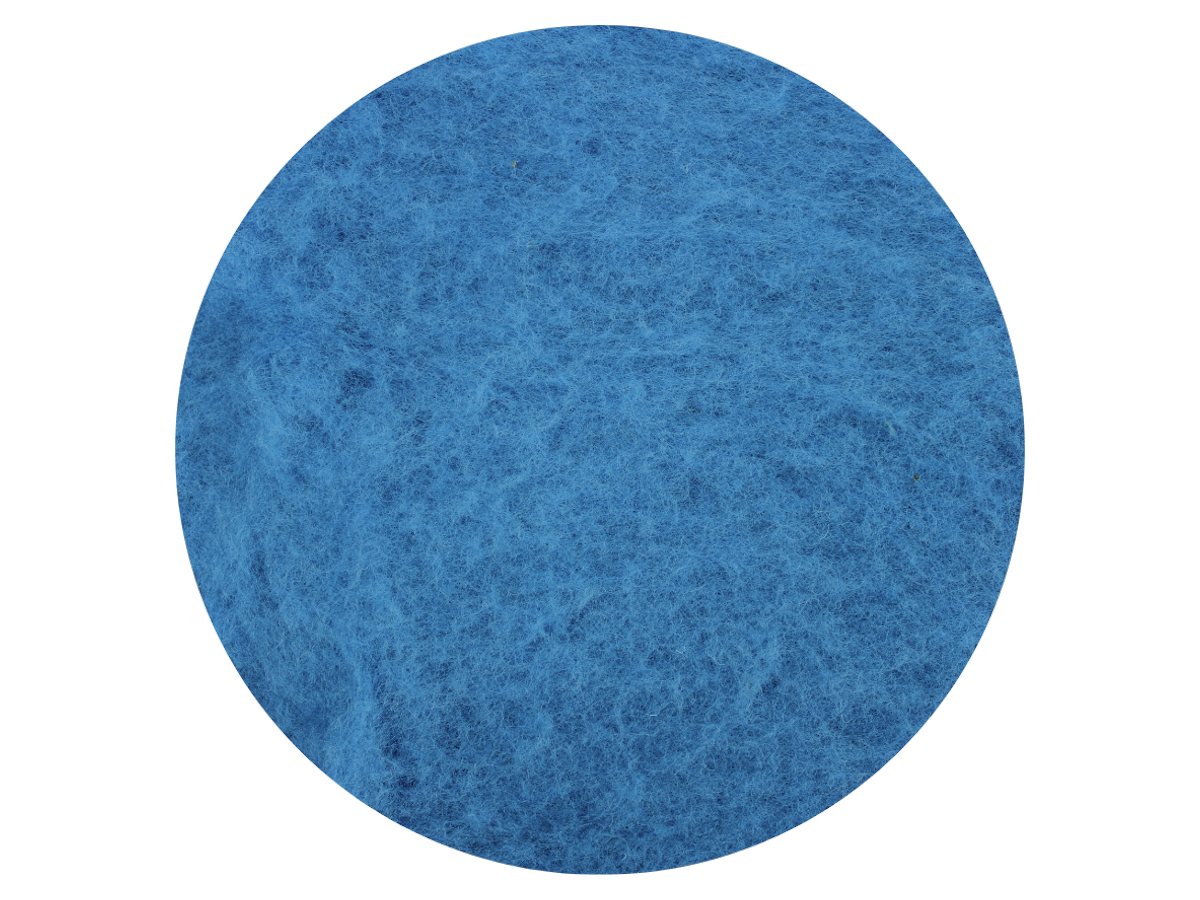 Medium Blue - dyed New Zealand Merino carded wool batts - various weights - The Makerss