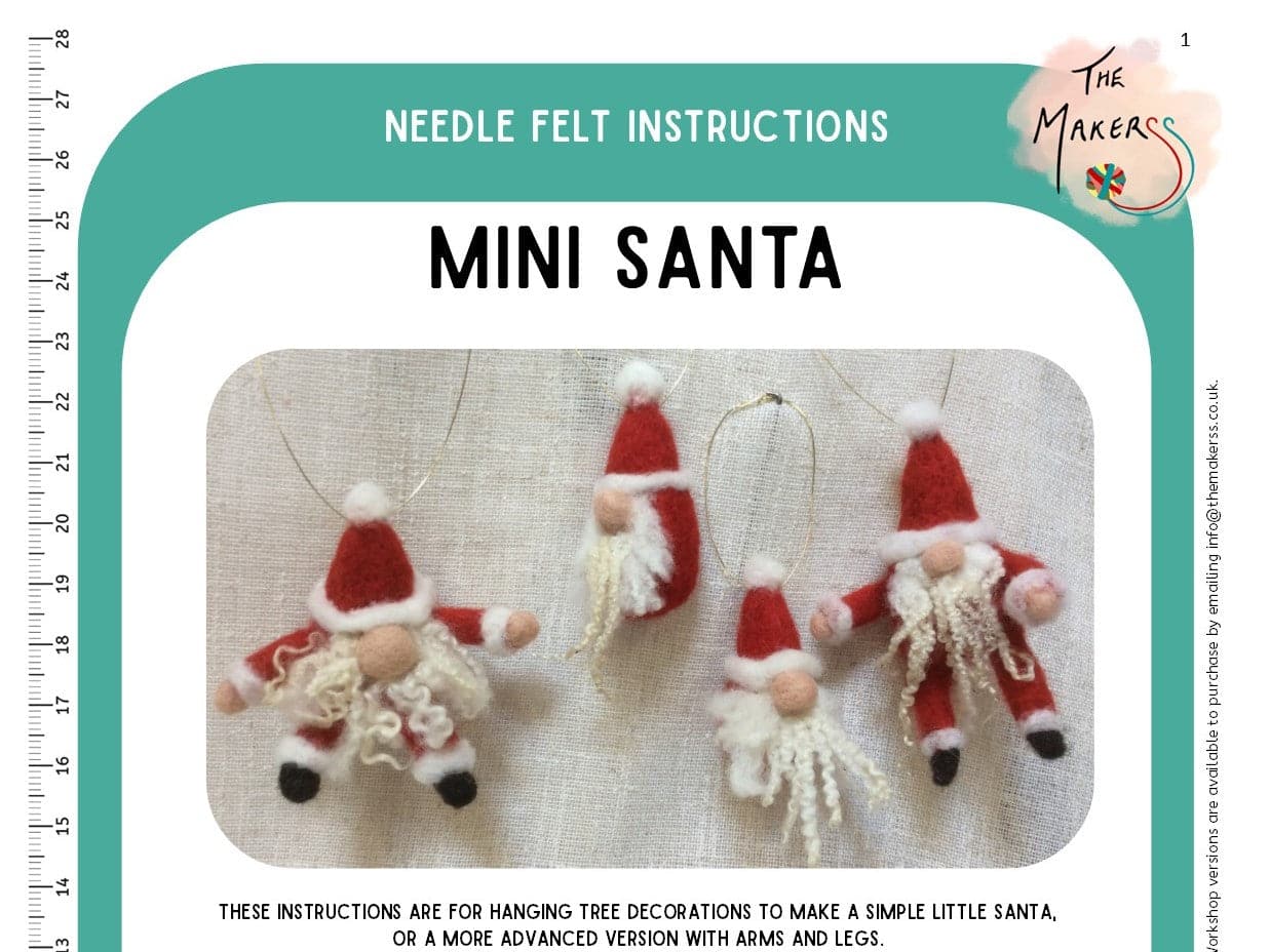Mini Santa Instructions PDF - The Makerss